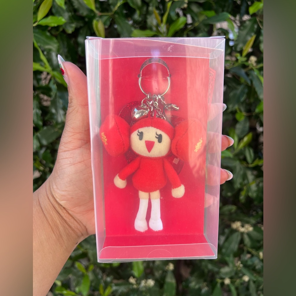 Coach Limited Edition Poppy Cherry Chan plush keychain bag charm from 2009